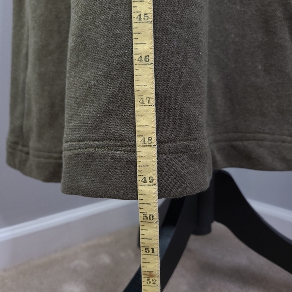 VTG 90's LL Bean Olive Green 100% Cotton Sleeveless Maxi Dress Made In USA MED - Picture 8 of 8